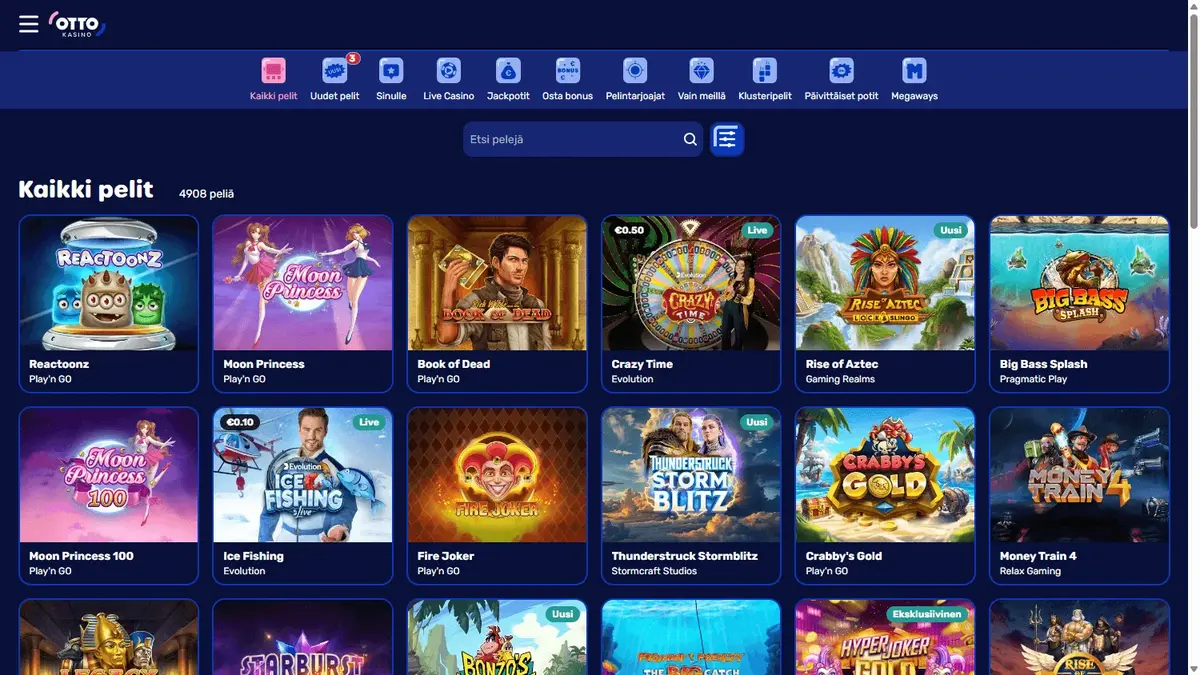 Otto Casino screenshot